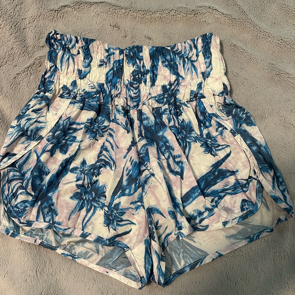 Free People print way home shorts